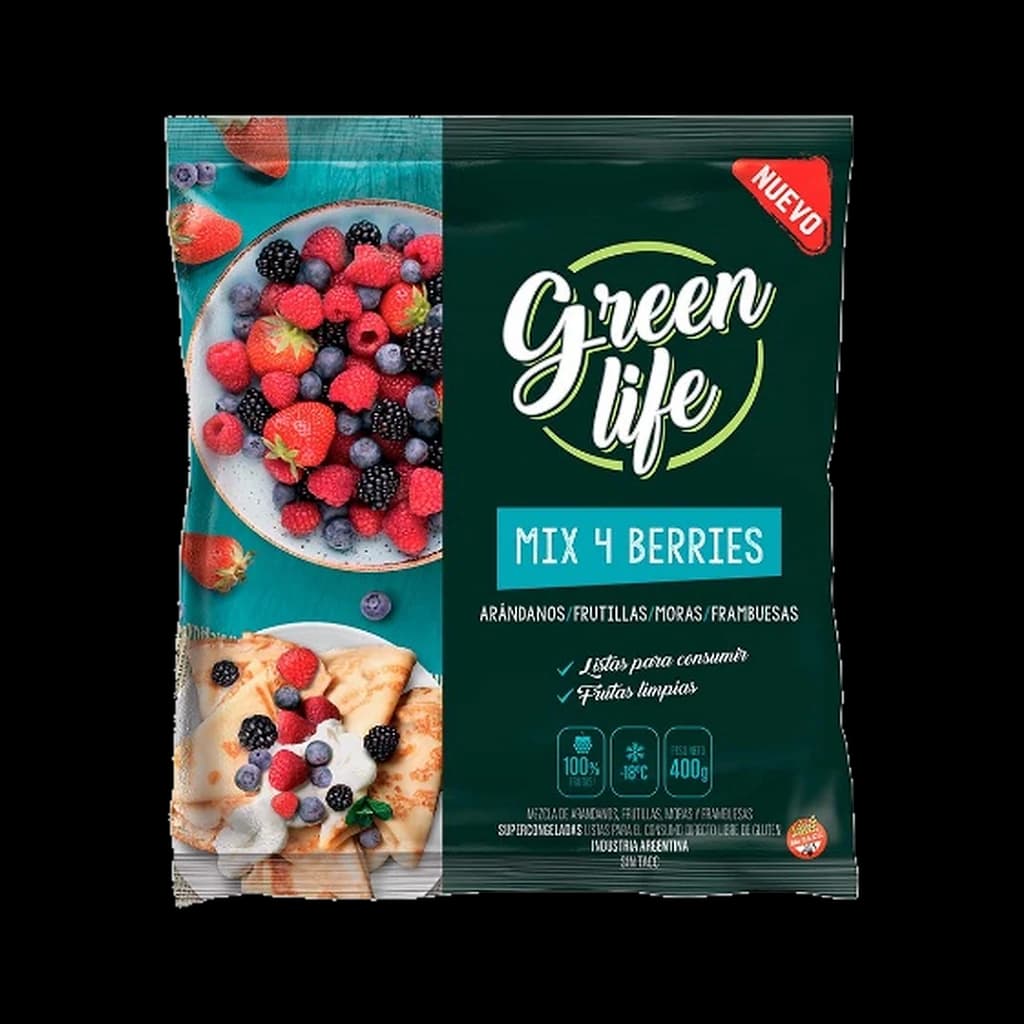 Green Life Mix 4 Frutos Rojos - 400 g