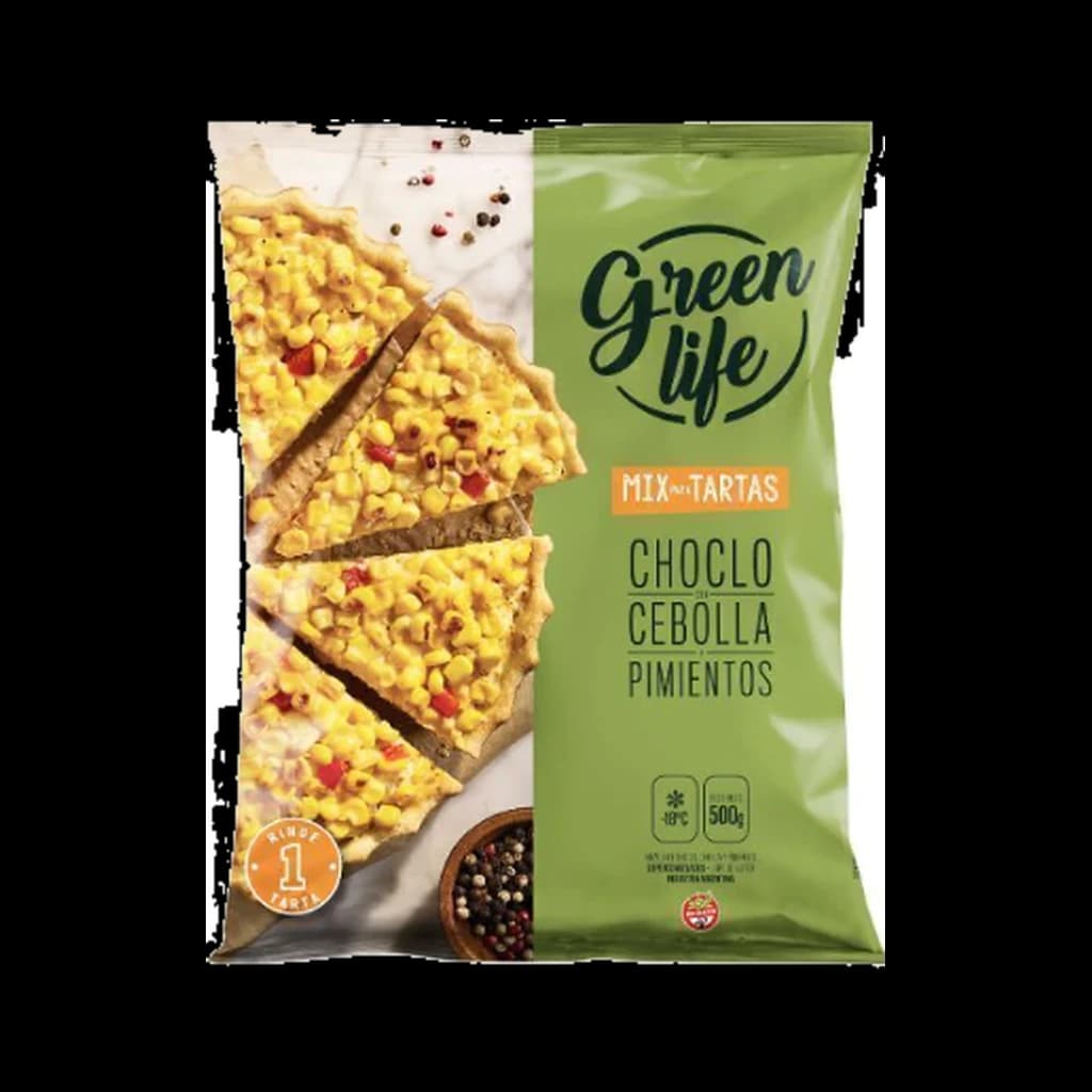 Green Life Mix Tartas Choclo, Cebolla y Pimientos - 500 g