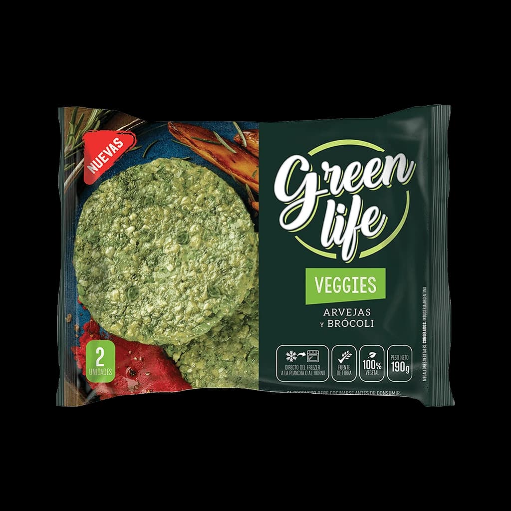 Green Life Veggies Arvejas y Brócoli - 190 g