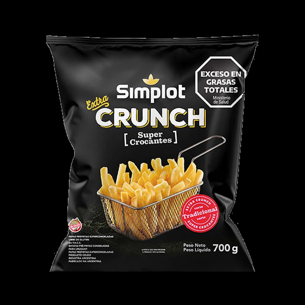 Simplot Papas Extra Crunch Corte Tradicional - 700 g