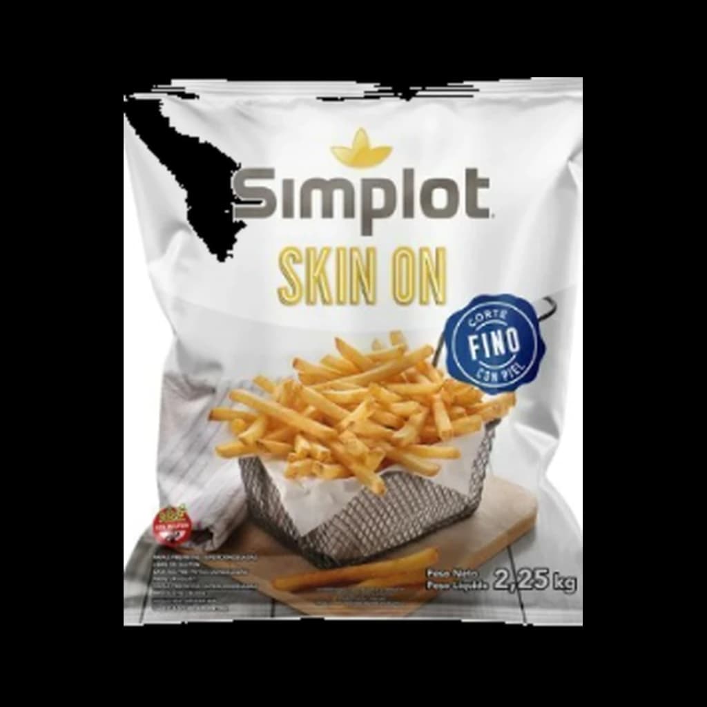 Simplot Papas Skin On Corte Fino - 2,25 kg
