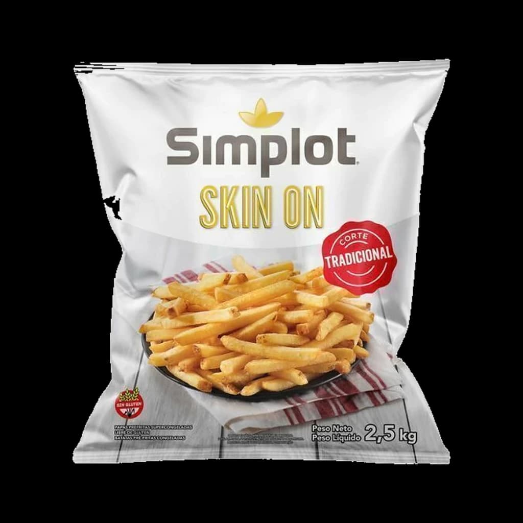 Simplot Papas Skin On Corte Tradicional - 2,5 kg