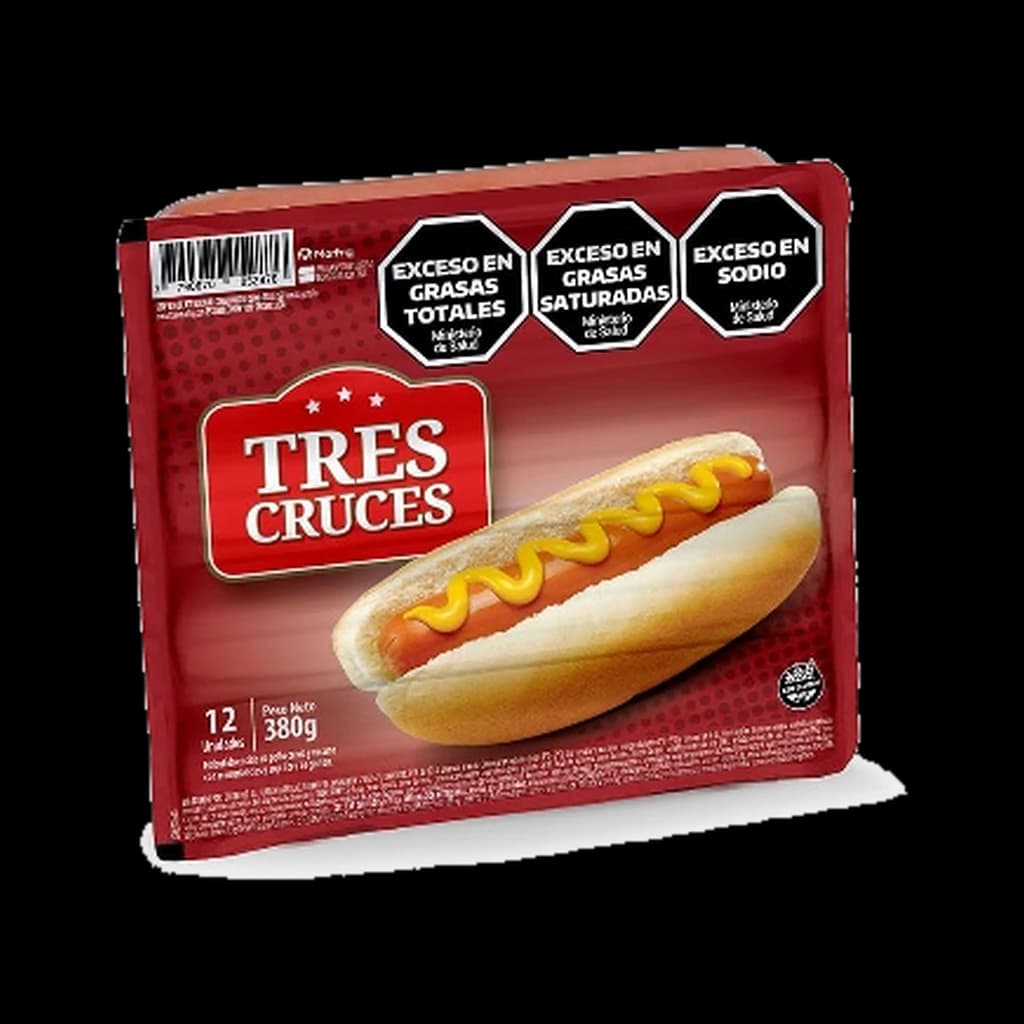 Salchichas Viena Tres Cruces - 380 g · 12 unidades