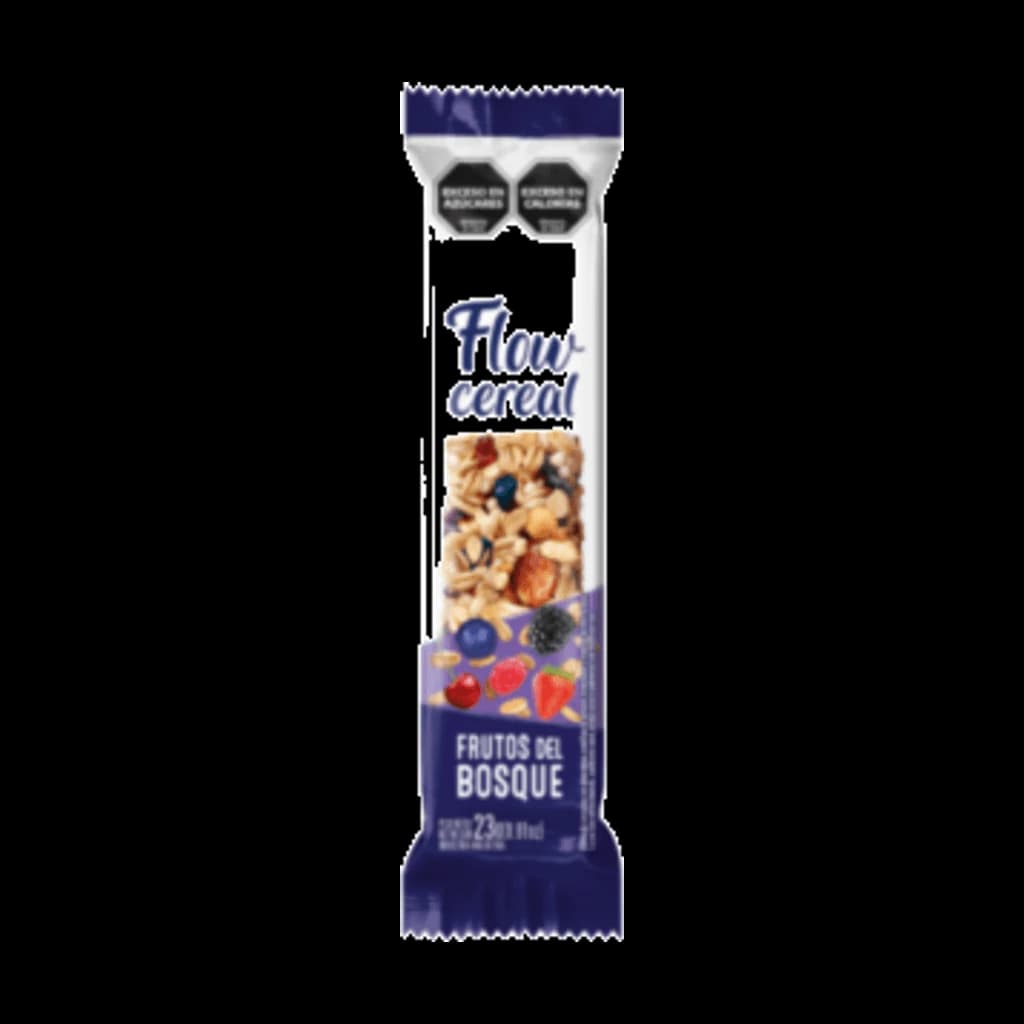 Flow Cereal Frutos del Bosque - 23 g, 20 unidades · Display