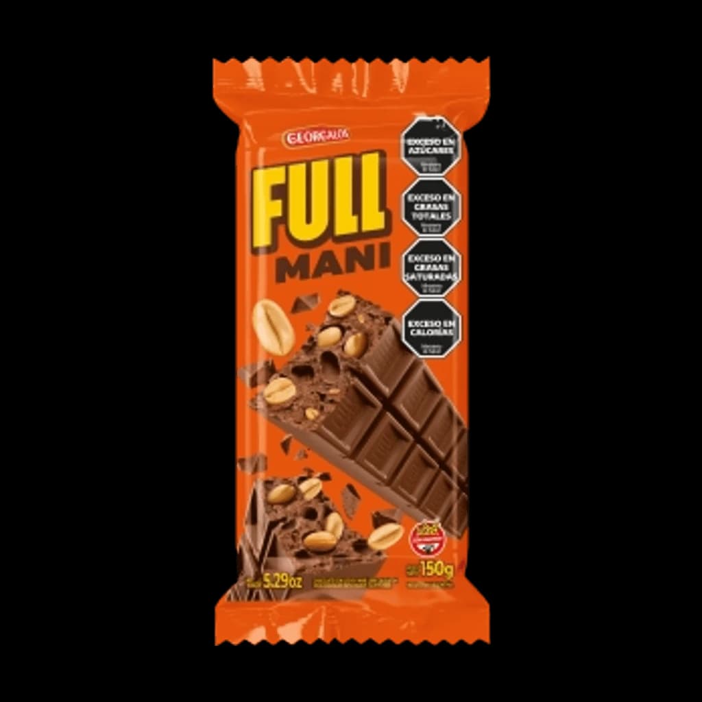 Full Maní Leche y Maní - 150 g, 20 unidades · Display