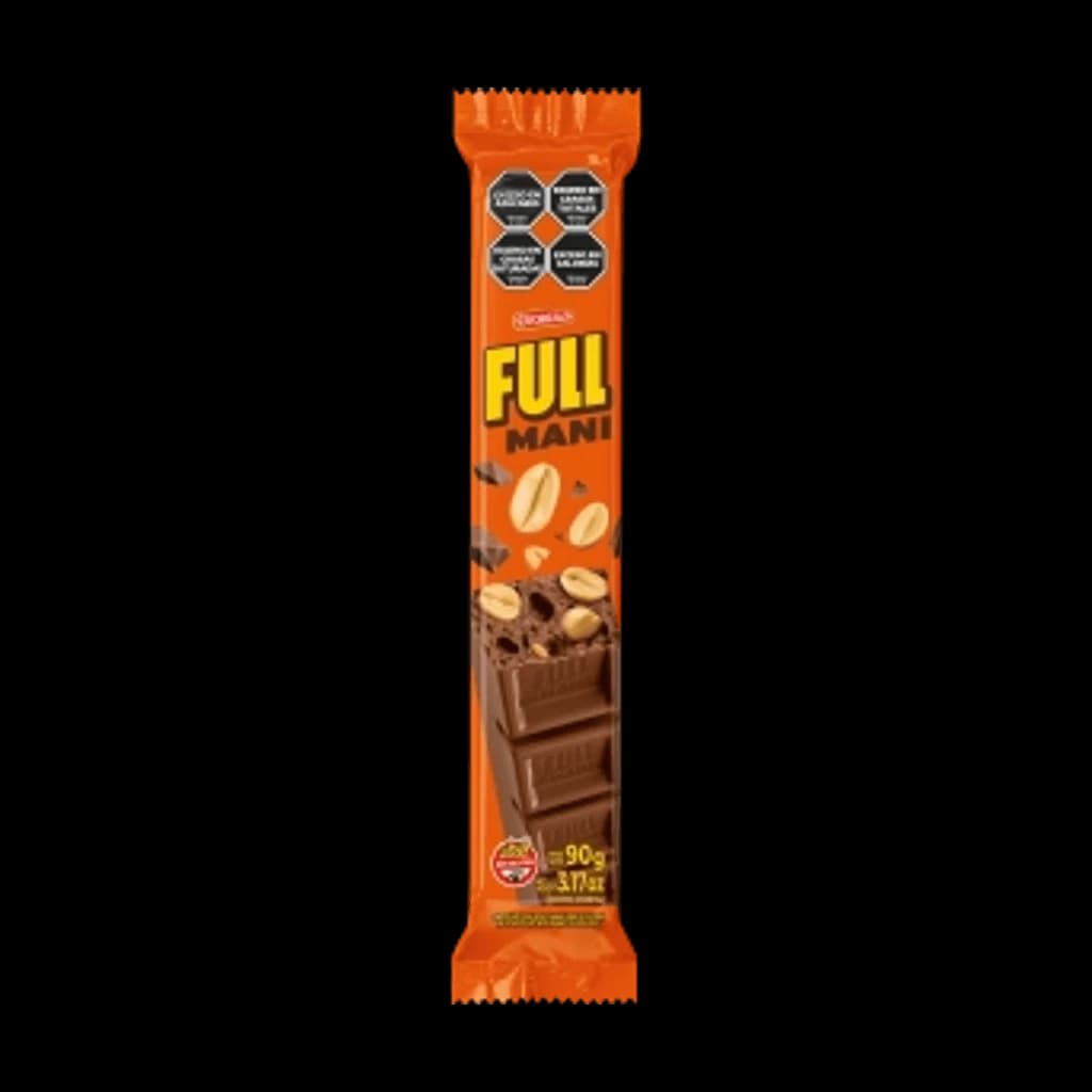 Full Maní Leche y Maní - 90 g, 10 unidades · Display