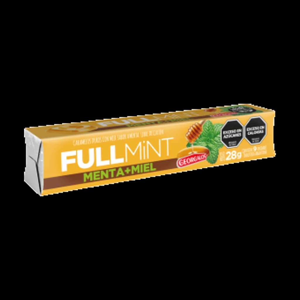 Fullmint Menta + Miel - 28 g, 12 unidades
