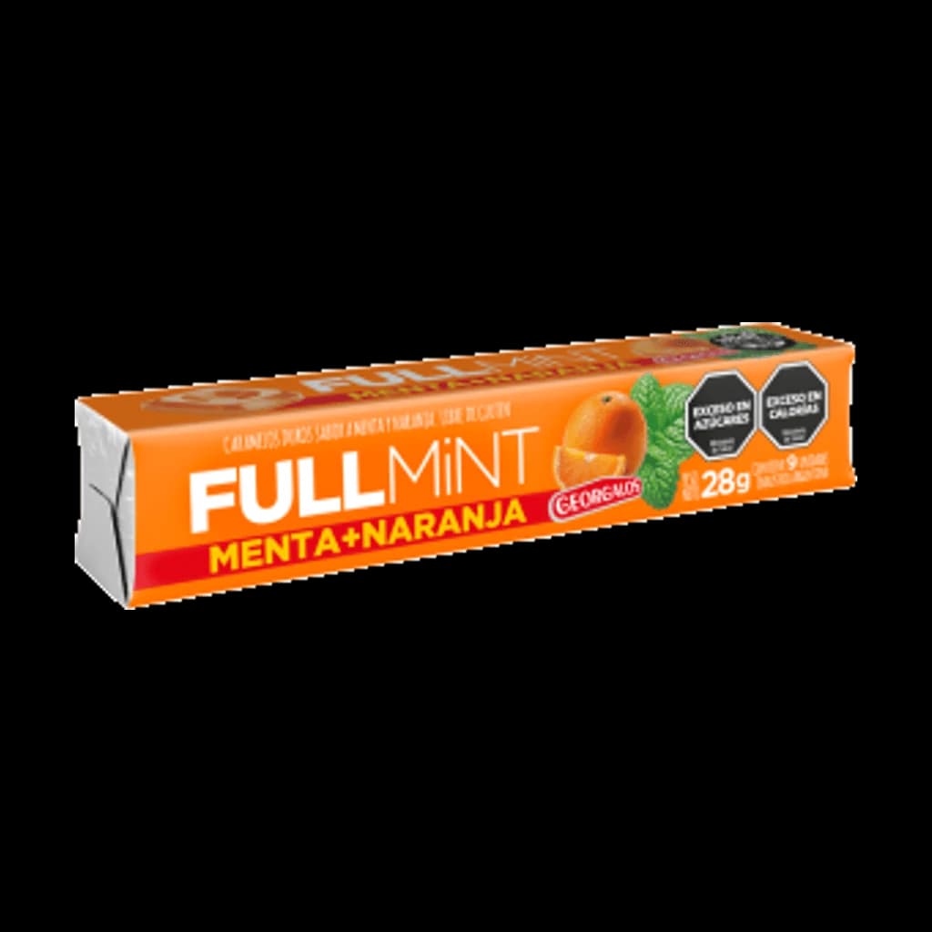 Fullmint Menta + Naranja - 28 g, 12 unidades