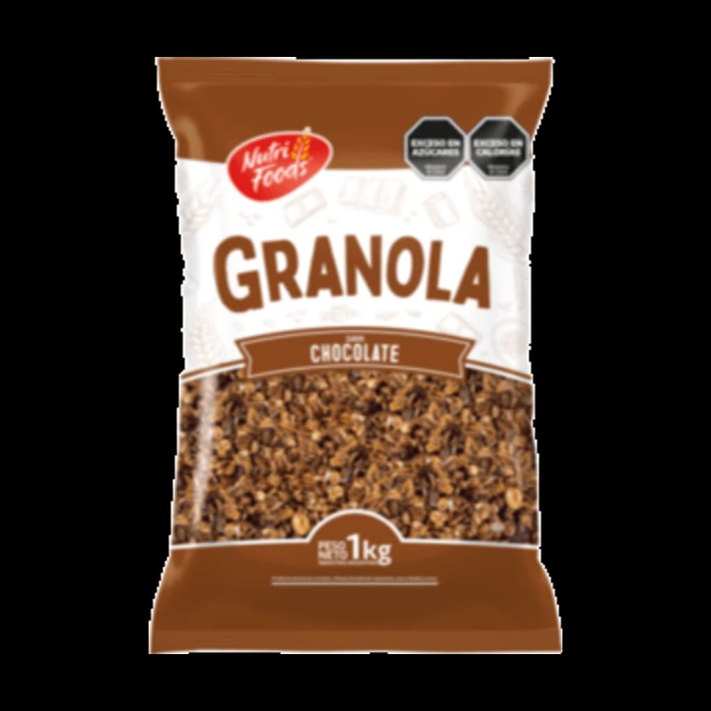 Granola sabor Chocolate - 1 kg, 7 unidades