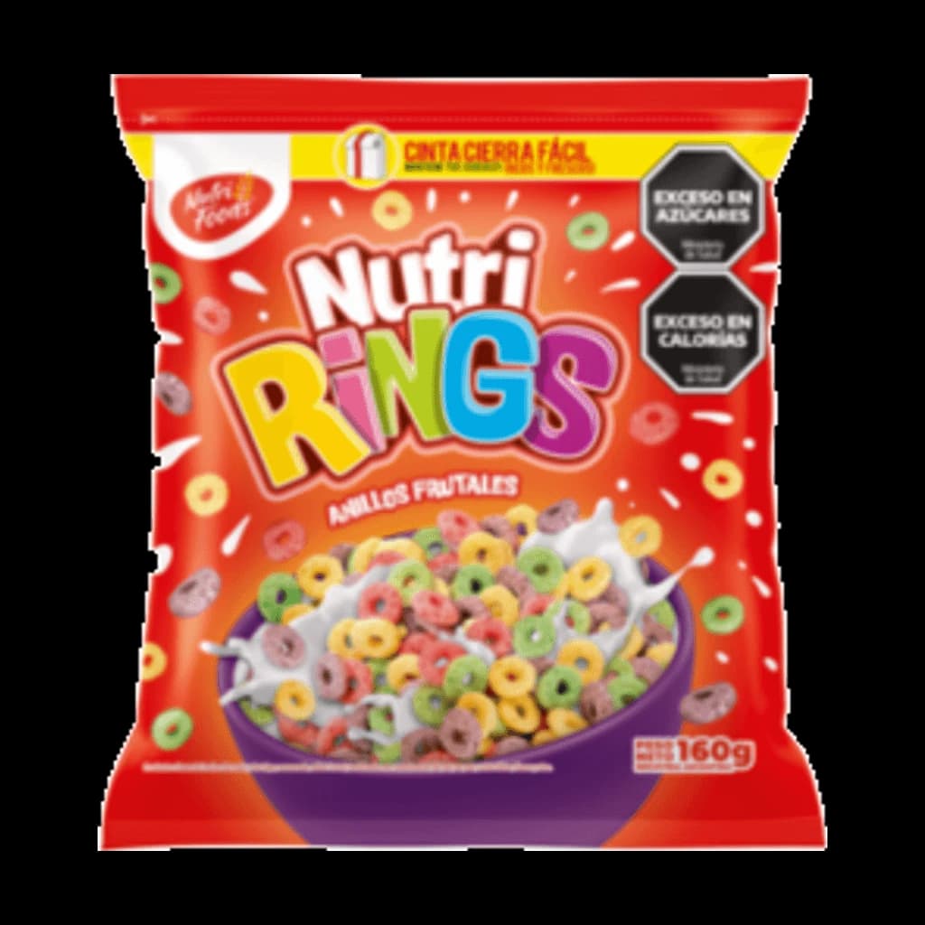 NutriKids Anillos Frutales - 160 g, 20 unidades