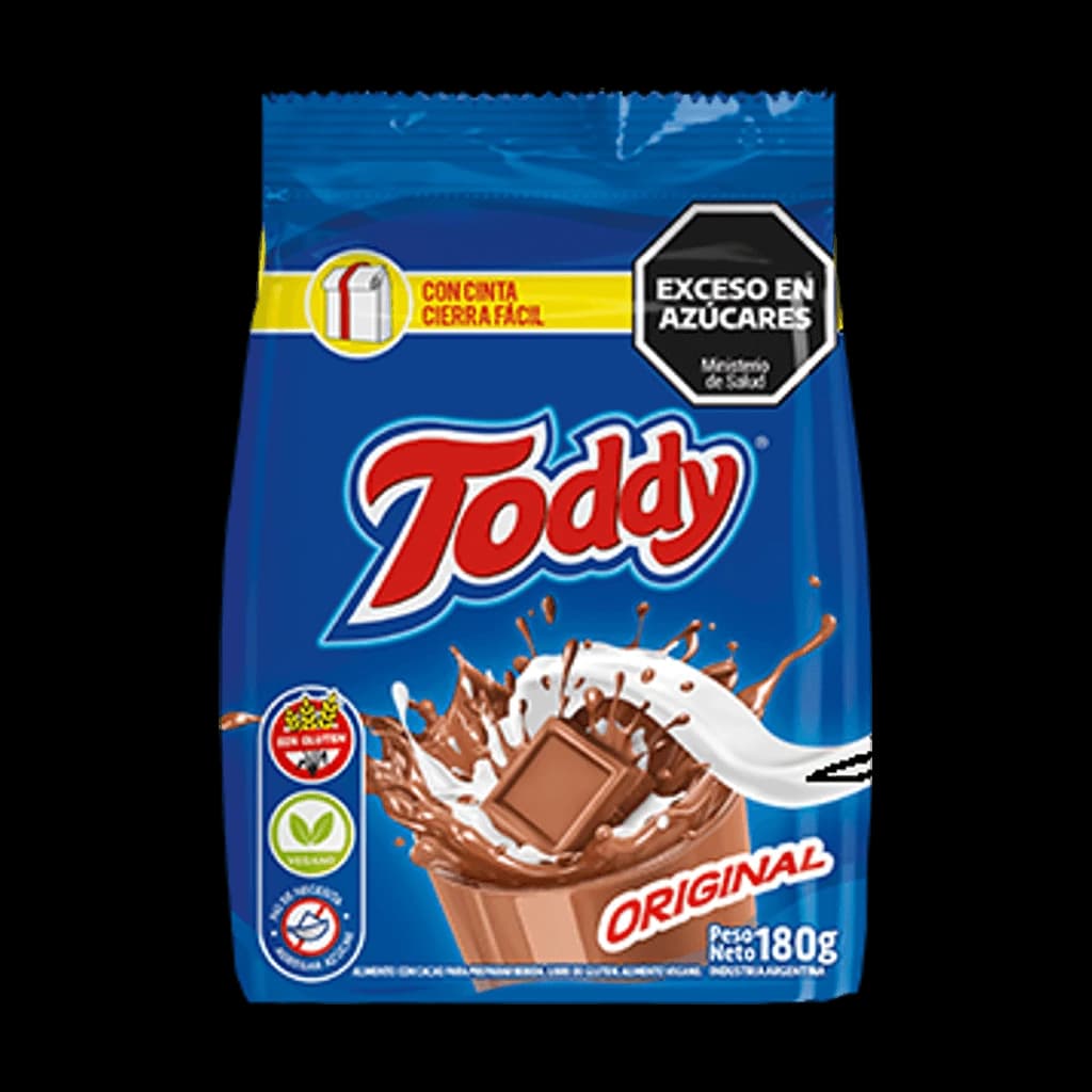 Toddy Cacao en Polvo Original - 180 g, 12 unidades