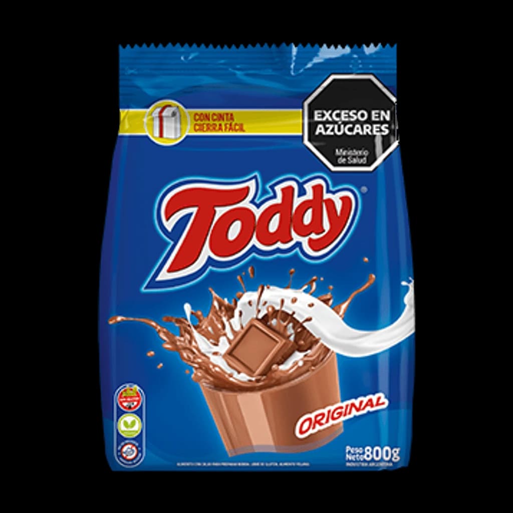 Toddy Cacao en Polvo Original - 800 g, 8 unidades