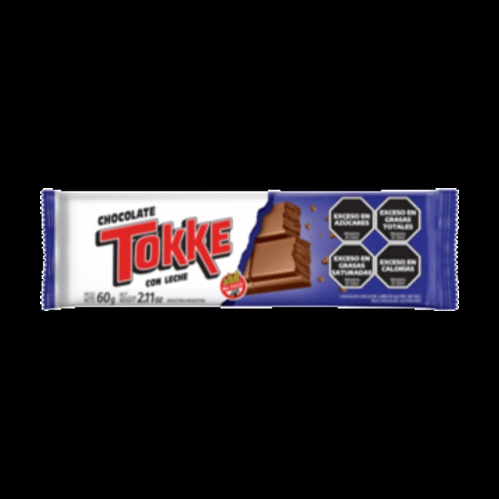Tokke Chocolate con Leche - 60 g, 24 unidades