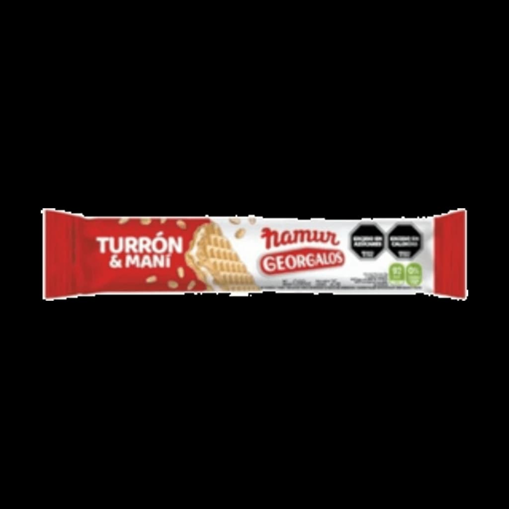 Turrón de Maní Georgalos / Namur - 25 g, 50 unidades