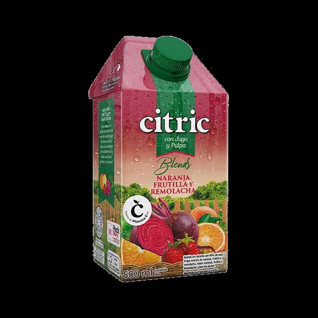 Citric Blend Naranja, Frutilla y Remolacha - 500 ml