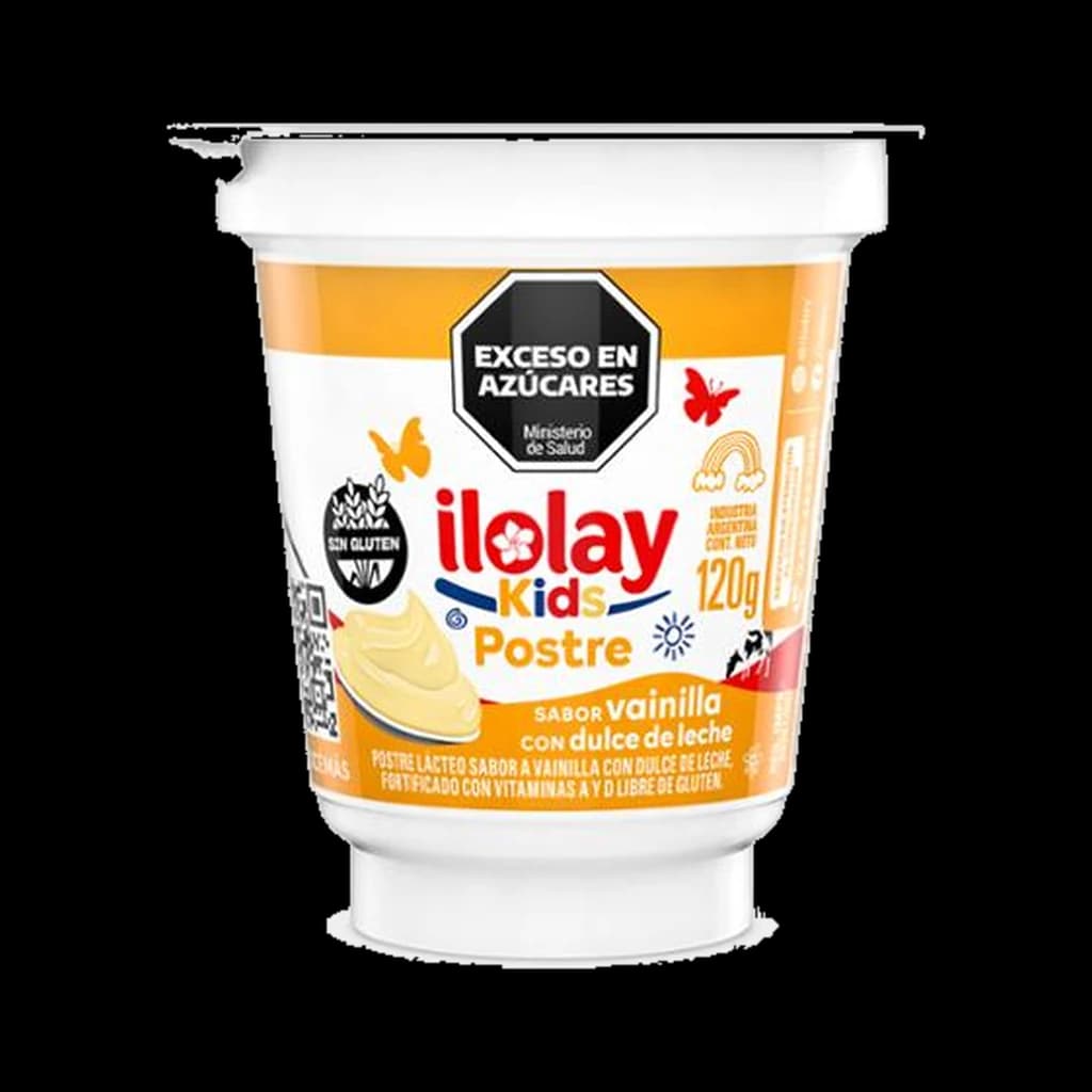 Ilolay Postre Kids Vainilla con Dulce de Leche - 120 g