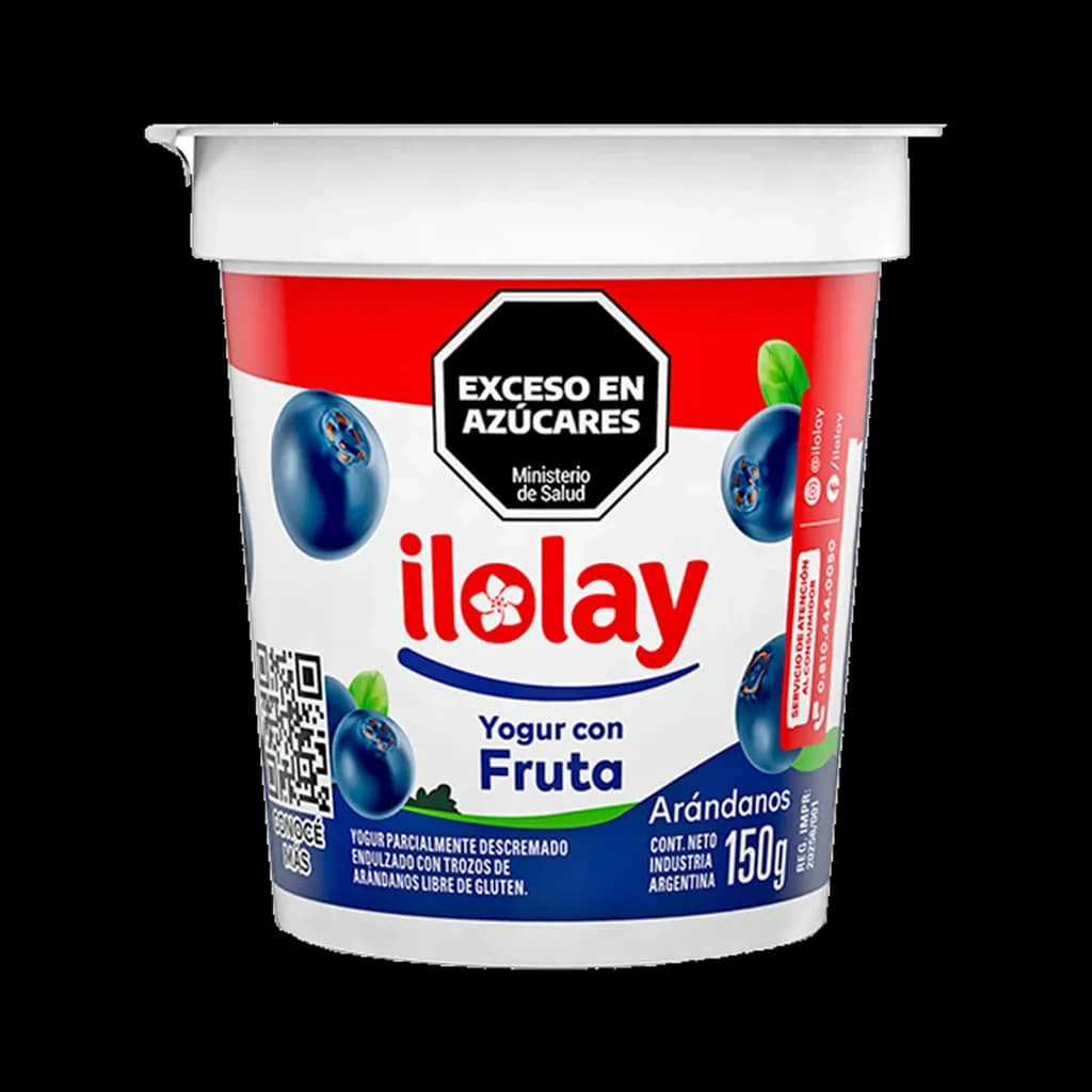 Ilolay Yogur con Fruta Arándanos - 150 g