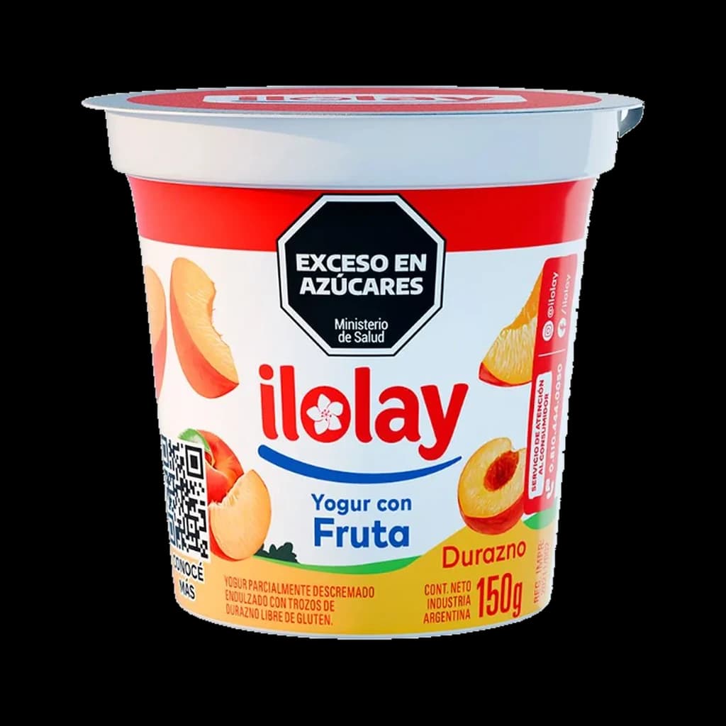 Ilolay Yogur con Fruta Durazno - 150 g