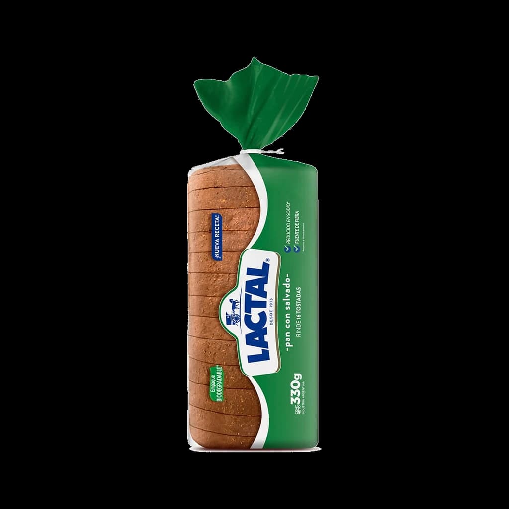 Lactal Pan Salvado Chico - 330 g