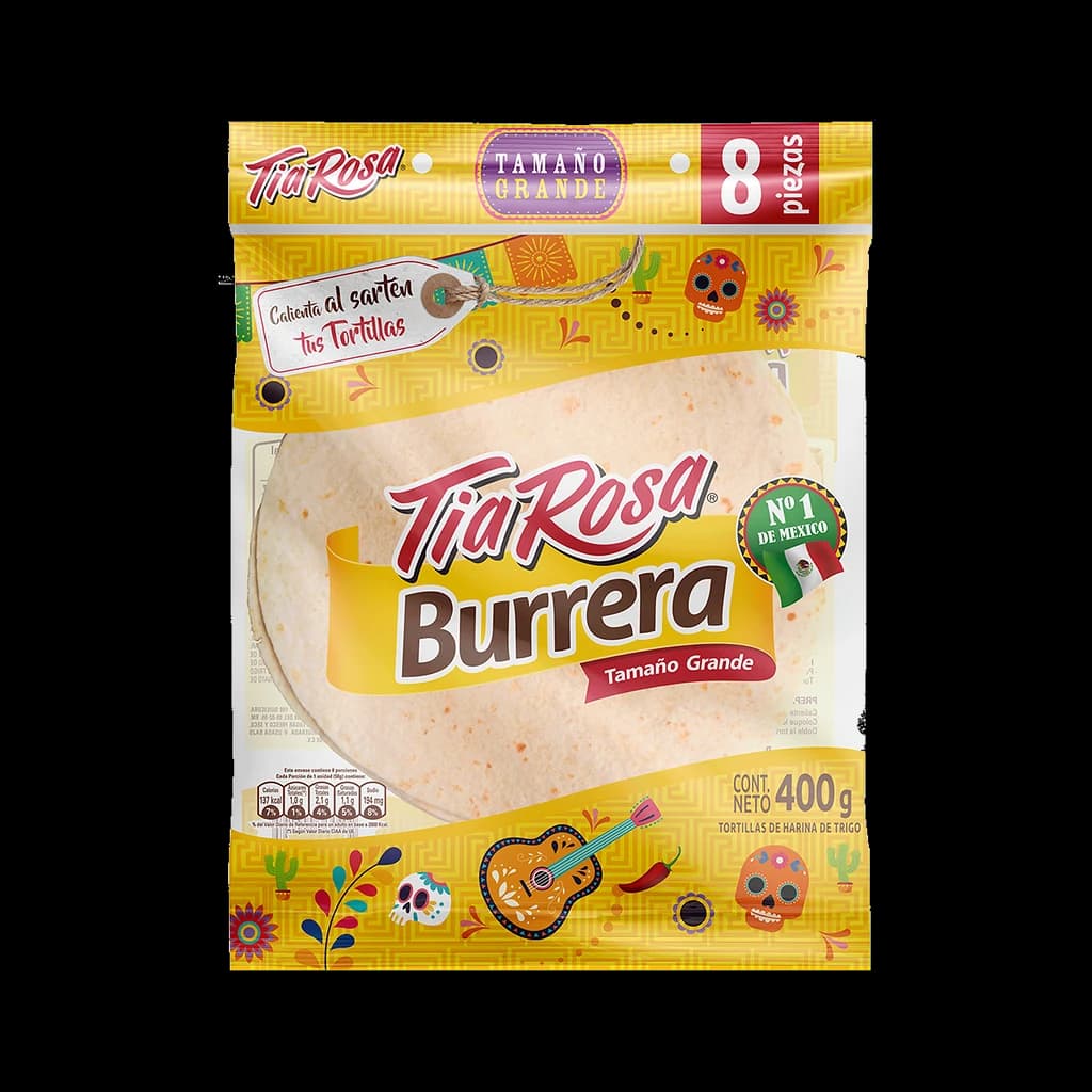 Tía Rosa Tortillas Burrera - 400 g · 8 unidades