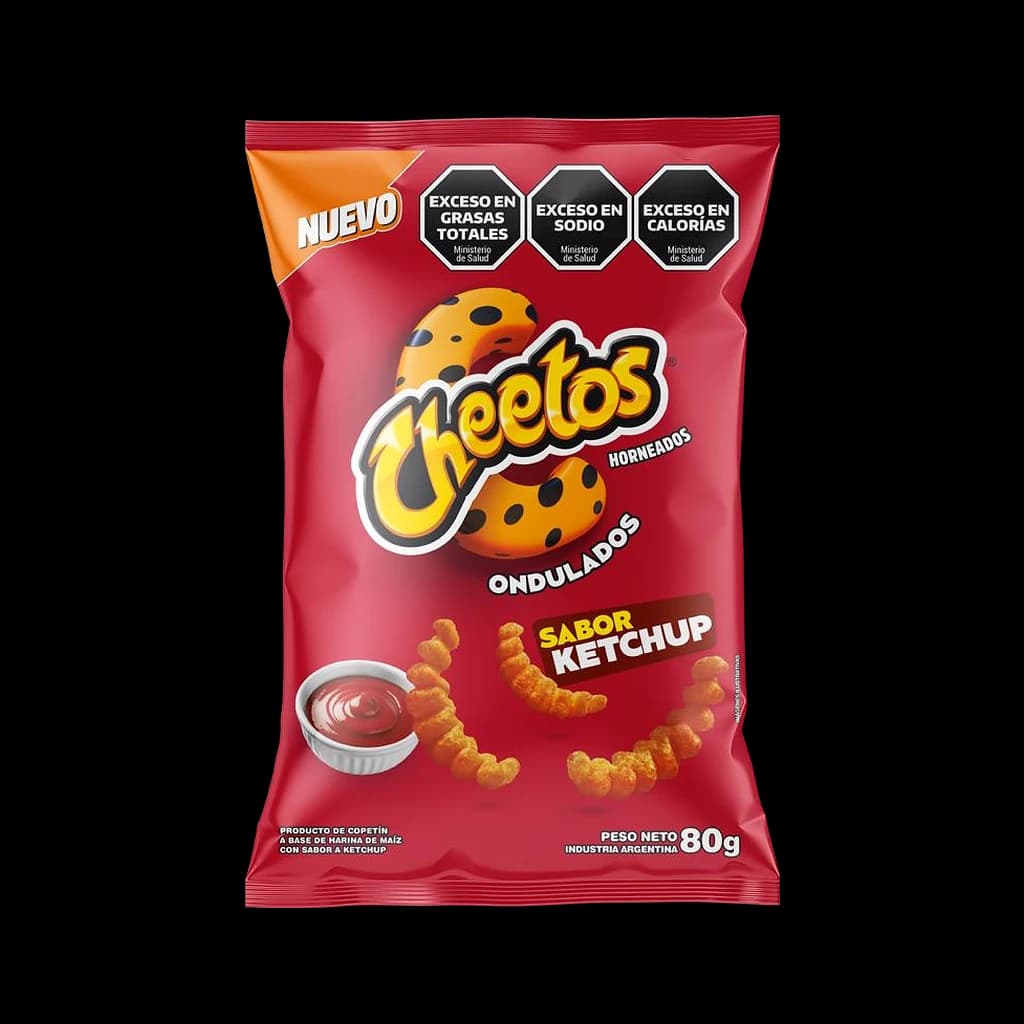 Cheetos Ondulados Ketchup - 40 g · 80 g
