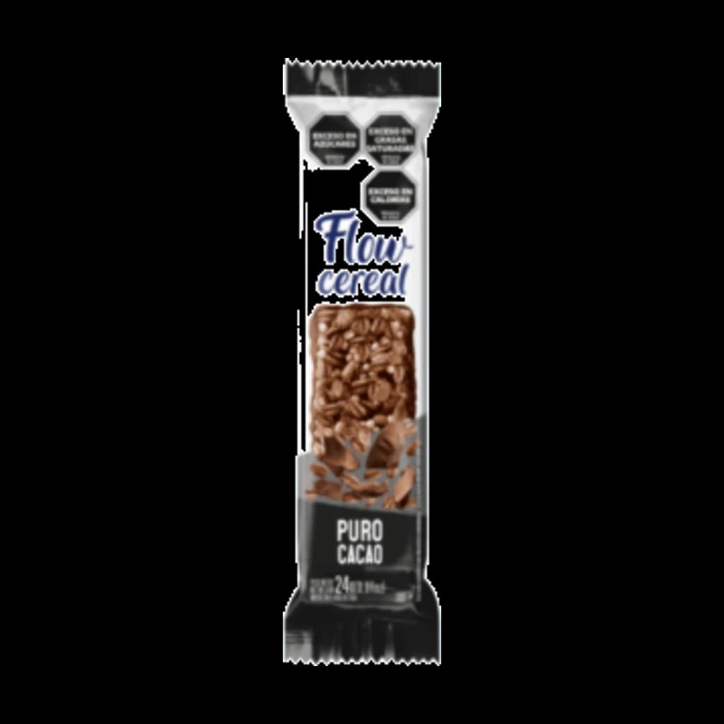 Flow Cereal Puro Cacao con piso de Chocolate - 24 g, 20 unidades · Display