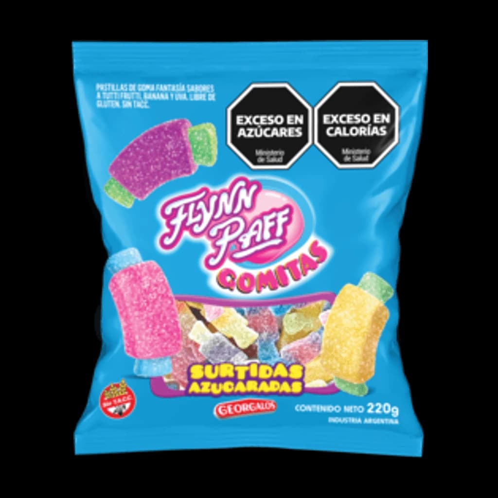 Flynn Paff Gomitas Surtidas Azucaradas - 220 g, 16 unidades