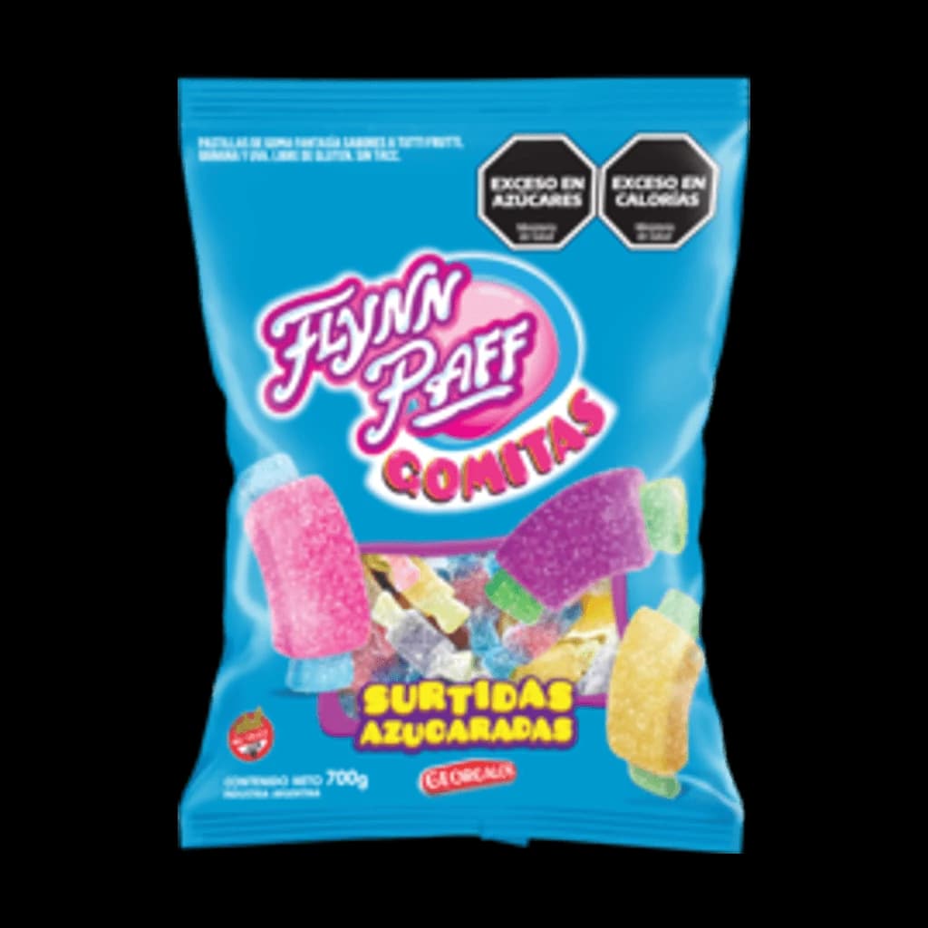Flynn Paff Gomitas Surtidas Azucaradas - 700 g, 6 unidades