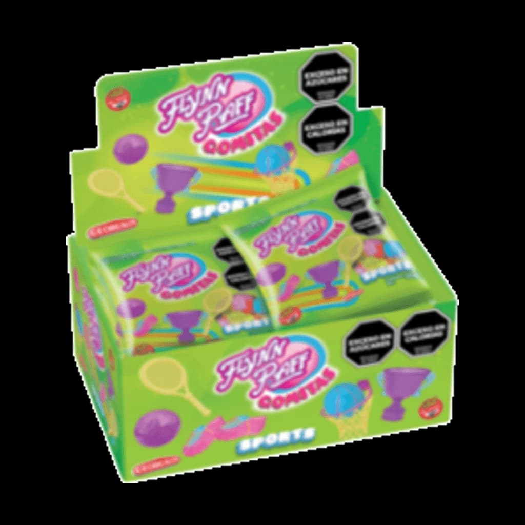 Flynn Paff Gomitas Surtidas Sports - 30 g, 12 unidades · Display