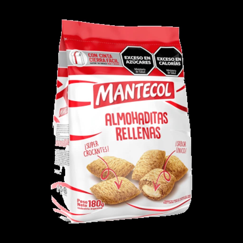 Mantecol Almohaditas rellenas sabor Mantecol - 180 g, 16 unidades