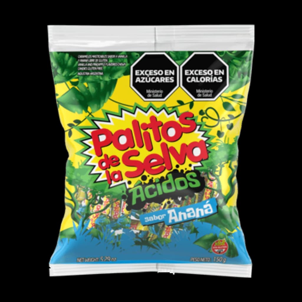 Palitos de la Selva Ananá Ácida - 150 g, 44 unidades · Bolsa