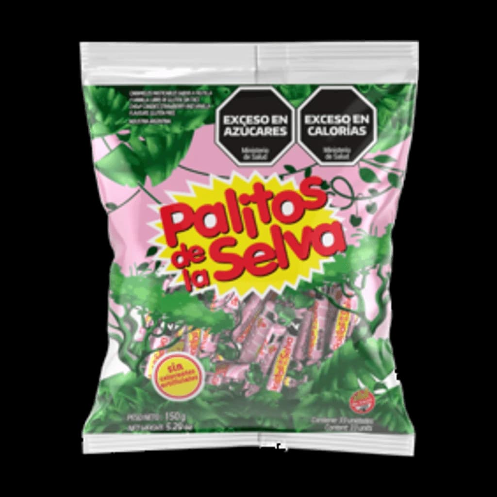 Palitos de la Selva Frutilla y Vainilla - 150 g, 44 unidades · Bolsa
