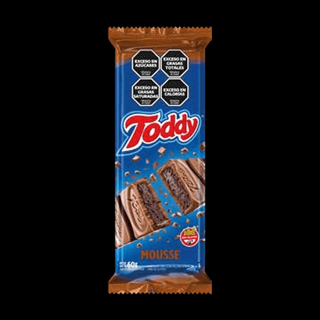 Toddy Chocolate con Leche relleno de Mousse - 60 g, 10 unidades · Display
