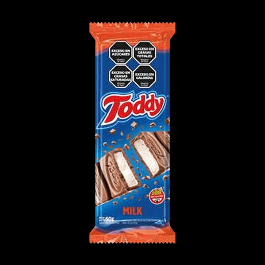 Toddy Chocolate con Leche relleno Milk - 60 g, 10 unidades · Display