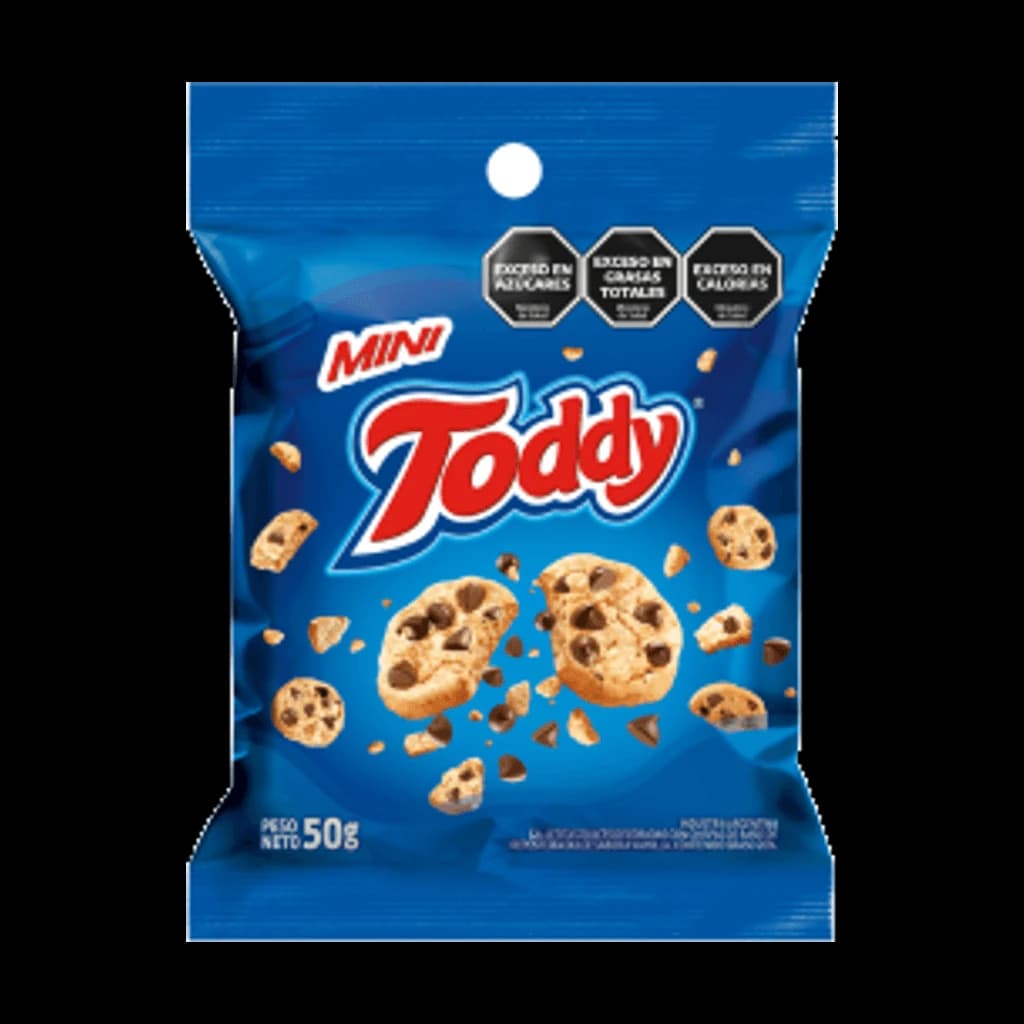 Toddy Mini Galletas con Chispas de Chocolate - 50 g, 36 unidades